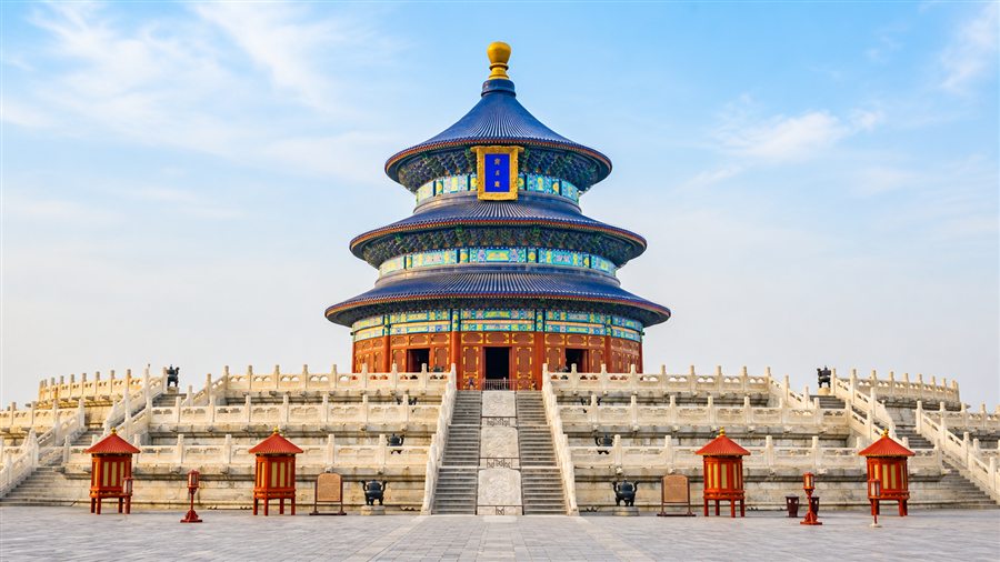 Temple of Heaven in Beijing before a journey to Tibet