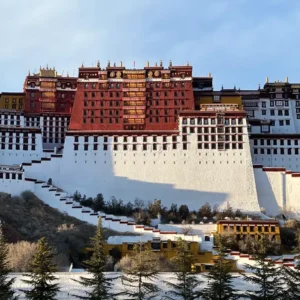 Sunrise at the Potala Palace in Lhasa