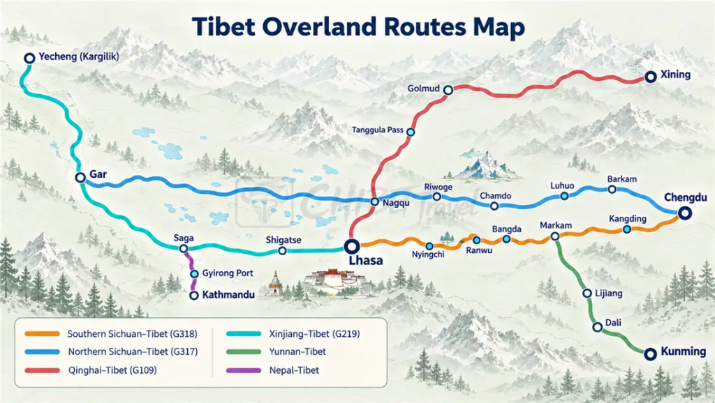 Tibet Road Map