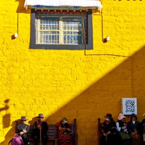 Local life on Barkhor Street in Lhasa