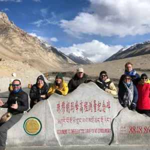 Scenic view from Lhasa Everest Base Camp and Namtso Lake group tour in Tibet