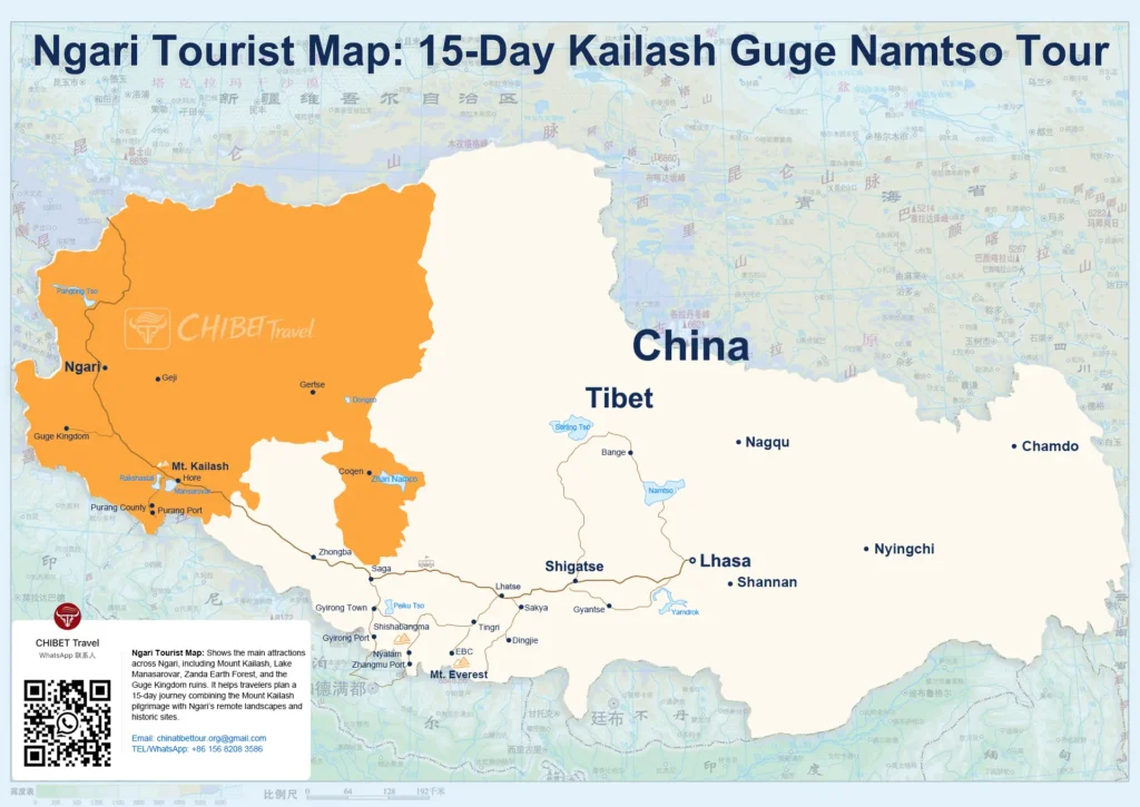 Ngari Tourist Map