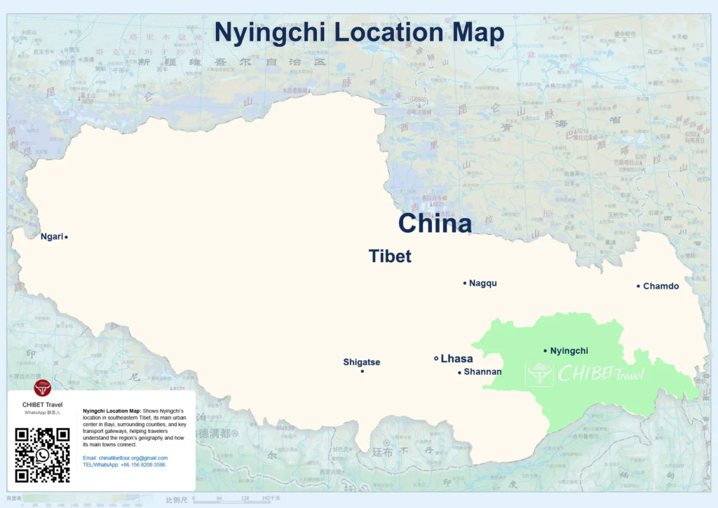 Nyingchi Location Map