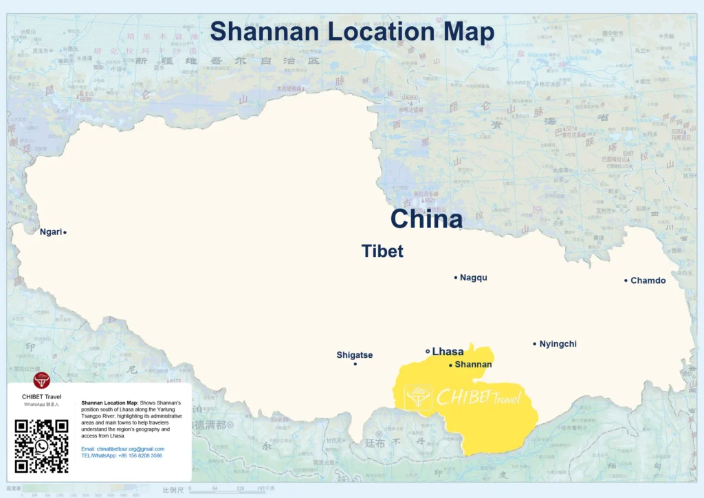 Shannan Location Map